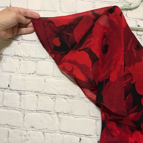 NWT Ruffled Rose Dress - Picture 6 of 11